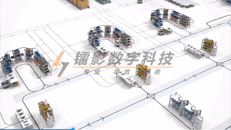 规划方案物流演示动画